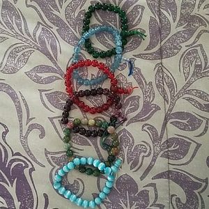 Assortment of beaded bracelets
